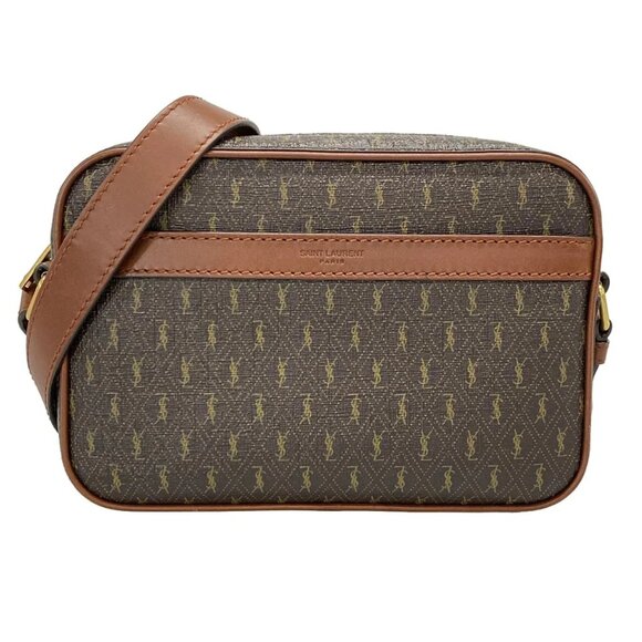 SAINT LAURENT PARIS Camera bag Le Monogram Dark Brown Brown PVC - 959-081925 - Picture 1 of 14